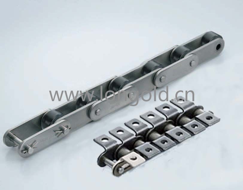 每2節(jié)帶K1/K2附件塑料滾子雙倍節(jié)距鏈條 基本型SS規(guī)格