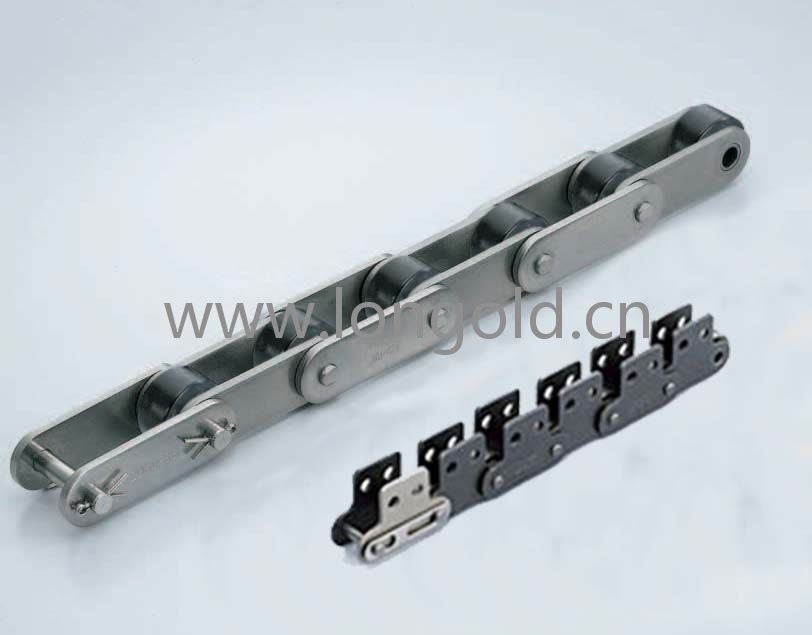 每2節帶SK1/SK2附件塑料滾子雙倍節距鏈條低噪音型NP規格