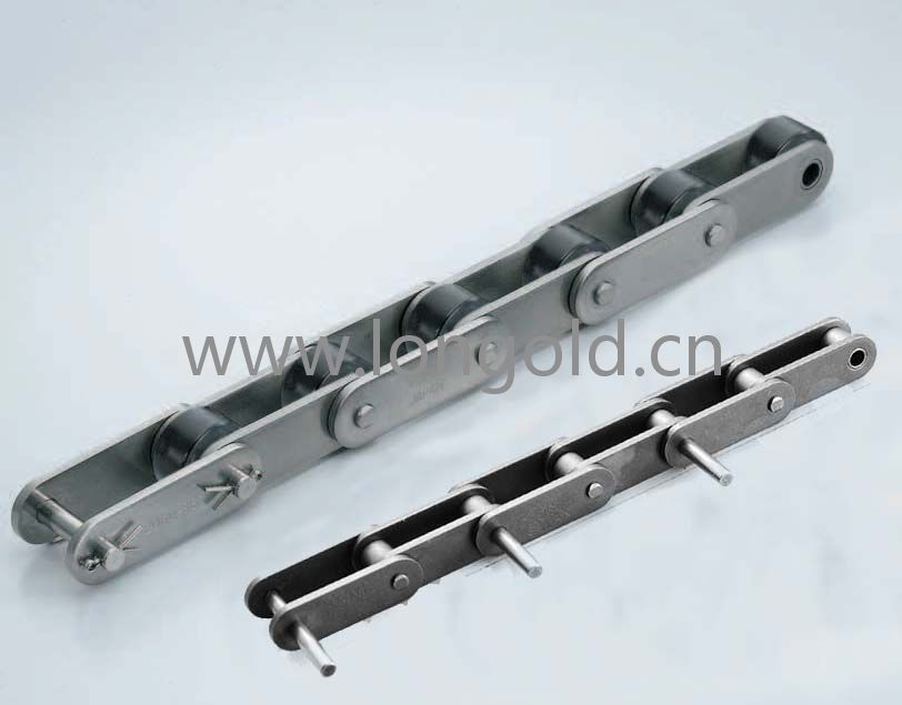 每2節帶加長銷附件塑料滾子雙倍節距鏈條低噪音型NP規格